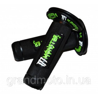 Грипсы руля для кроссового мотоцикла Monster green