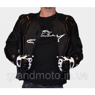 Текстильная мотокуртка Alpinestars черная