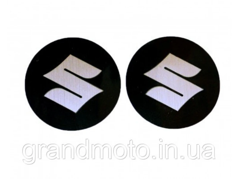 Наклейка логотип Suzuki с алюминиевым напылением