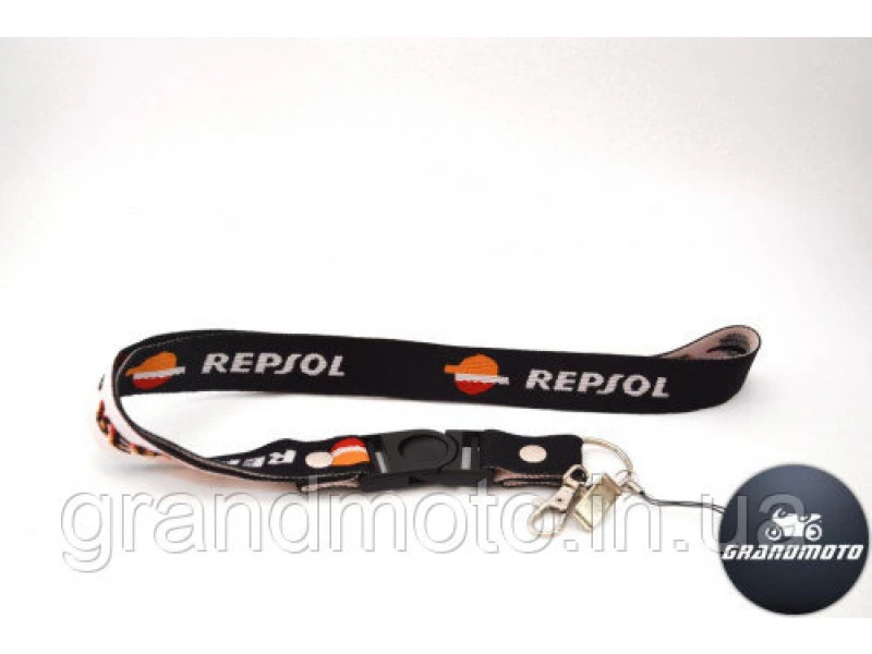 Шнурок на шею для мотоциклиста Repsol резинка