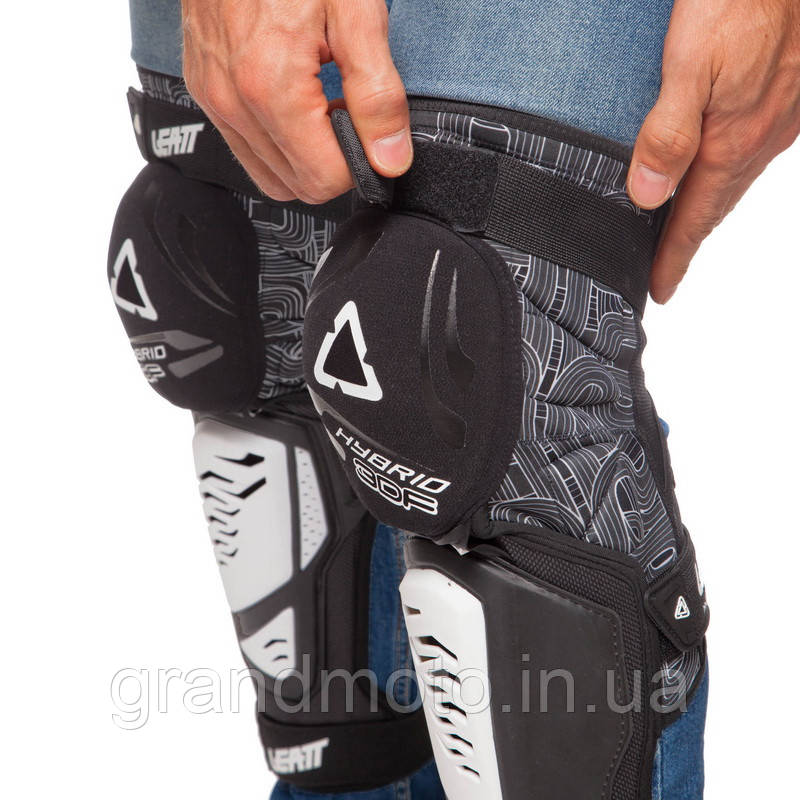 Мотонаколінники Leatt Knee Guard 3DF подовжені Білі