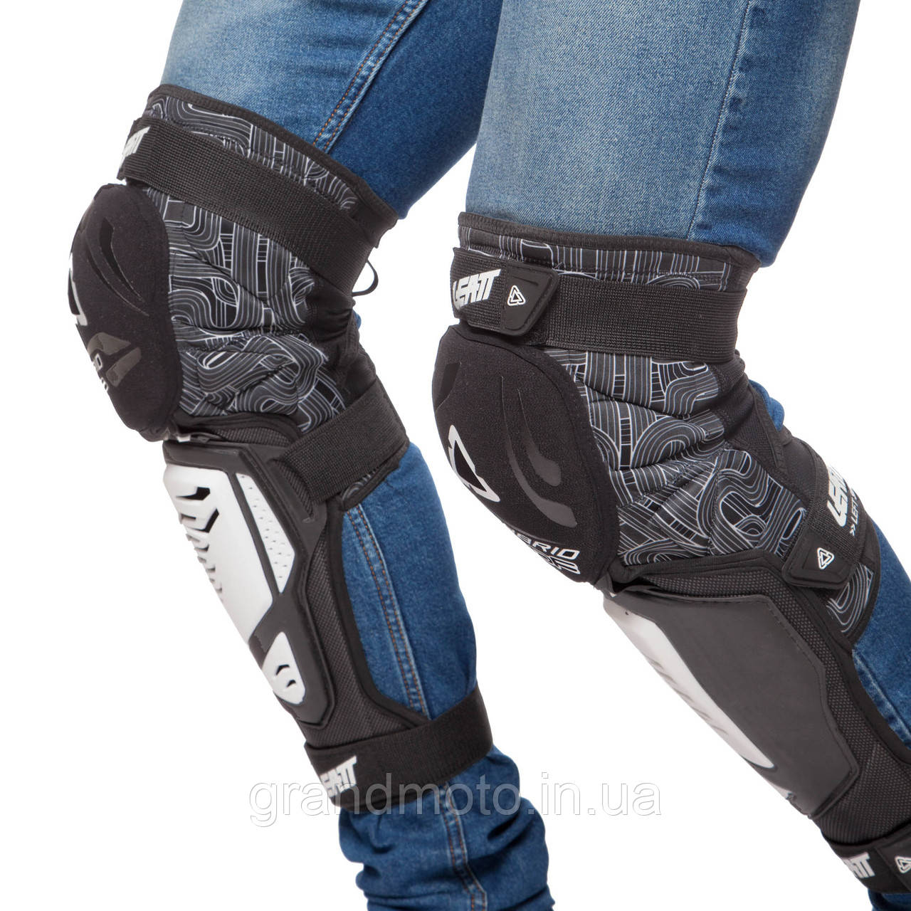 Мотонаколінники Leatt Knee Guard 3DF подовжені Білі