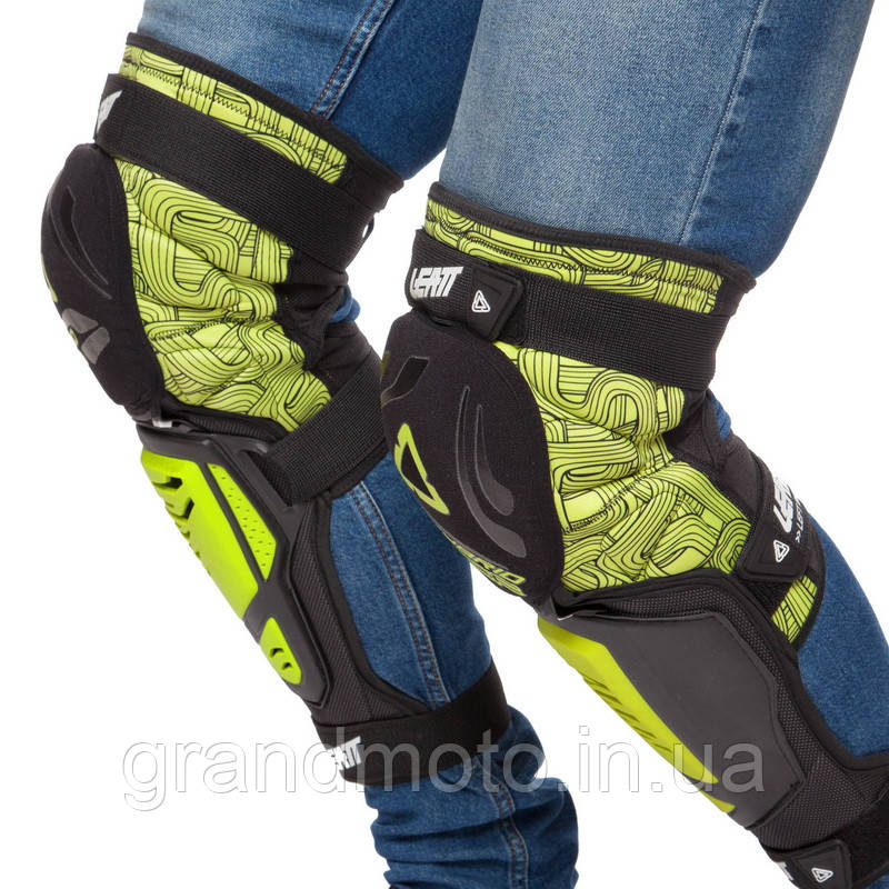 Мотонаколінники Leatt Knee Guard 3DF подовжені зелені