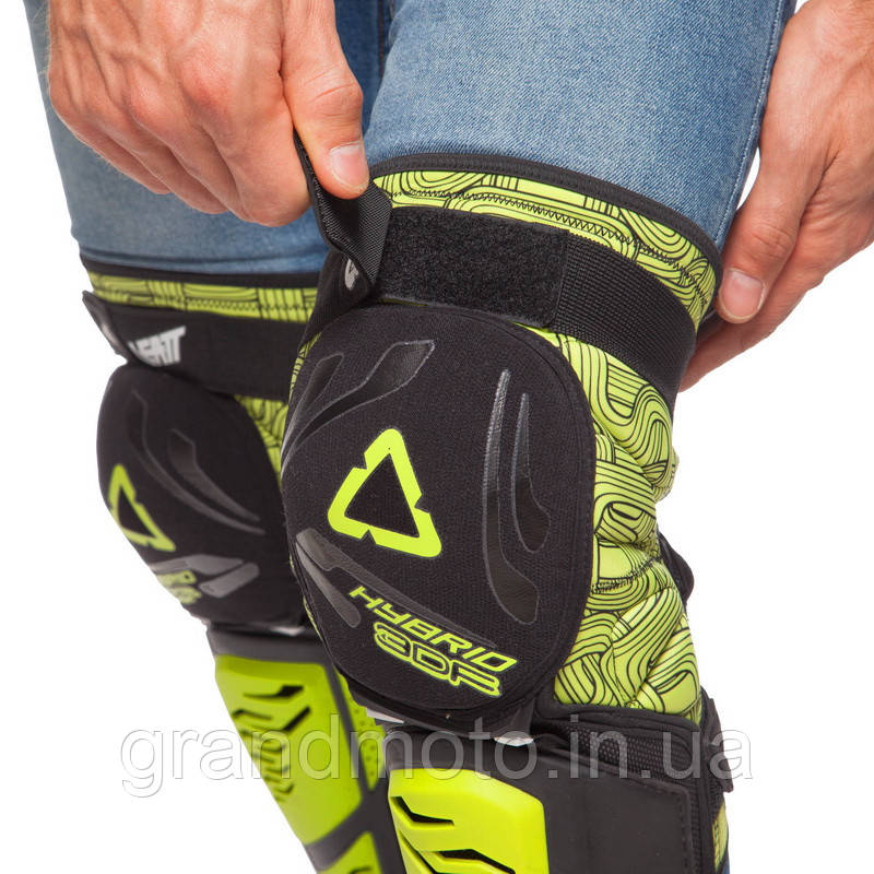 Мотонаколінники Leatt Knee Guard 3DF подовжені зелені