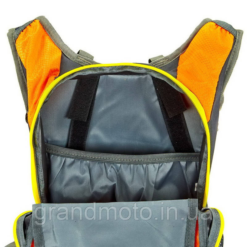 Рюкзак із місцем під гідрататор і кріпленням шолома Monster turquoise Orange