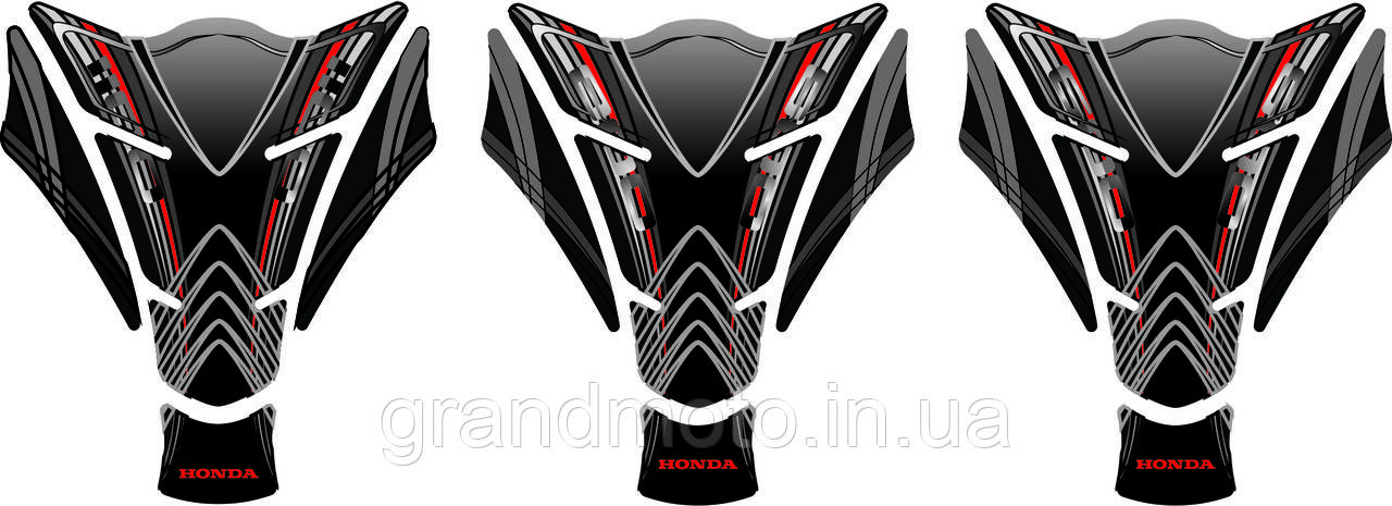 Наклейка на бак мотоцикла силіконова Honda unique