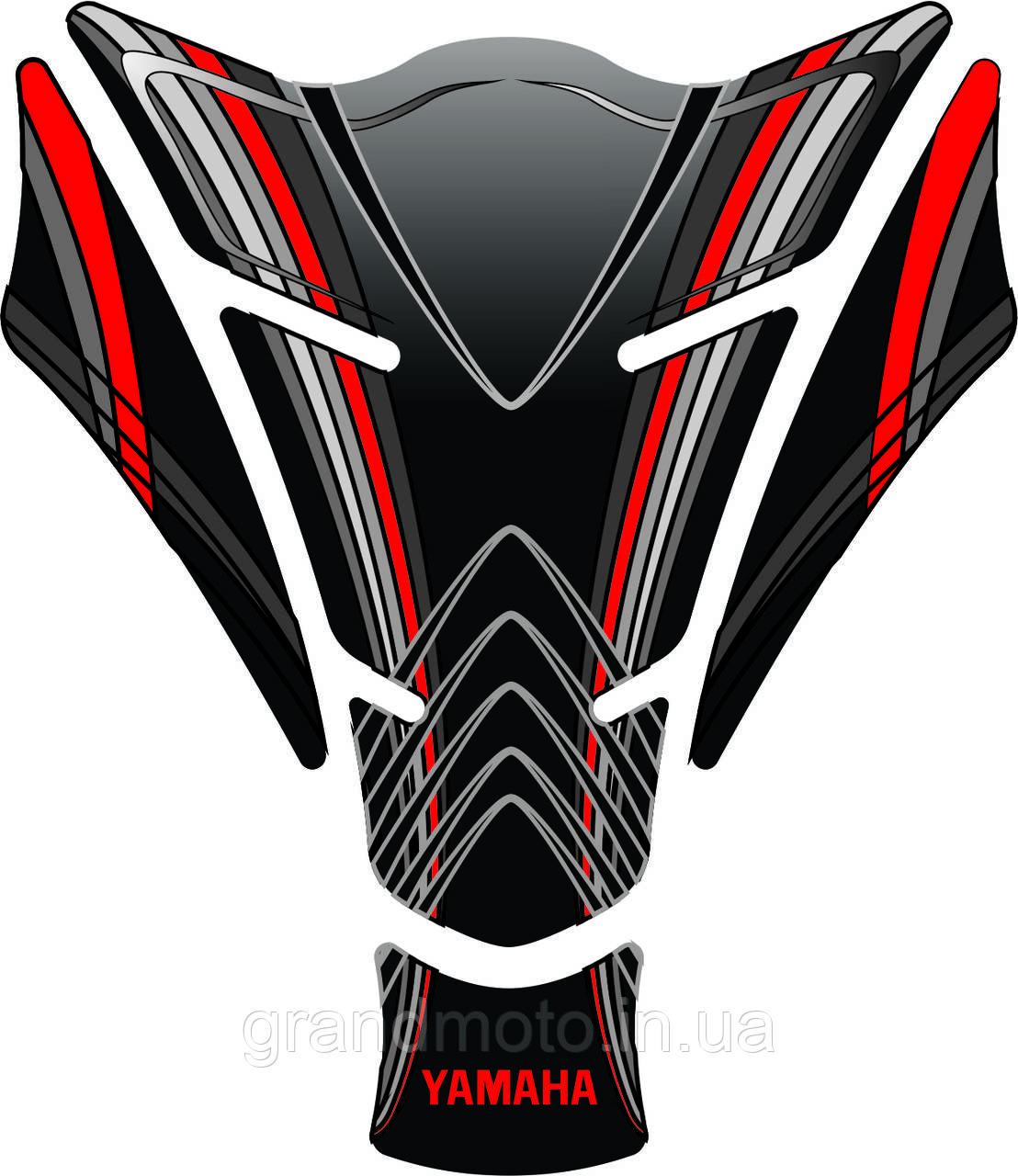 Наклейка на бак мотоцикла силіконова Yamaha unique