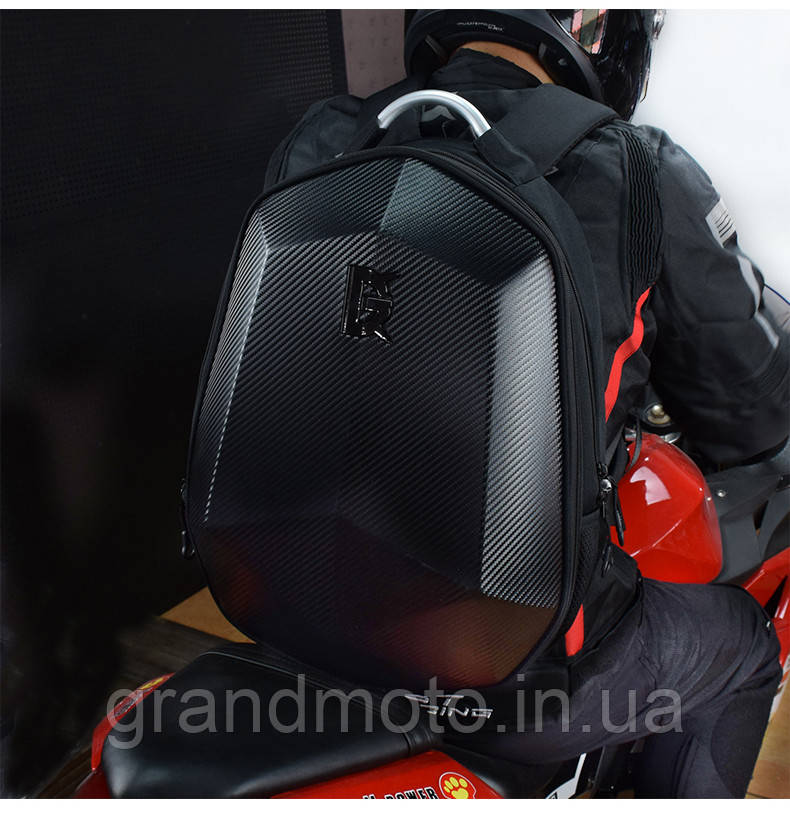 Рюкзак для мотоцикліста з дощовиком під шолом Ghost Stealth