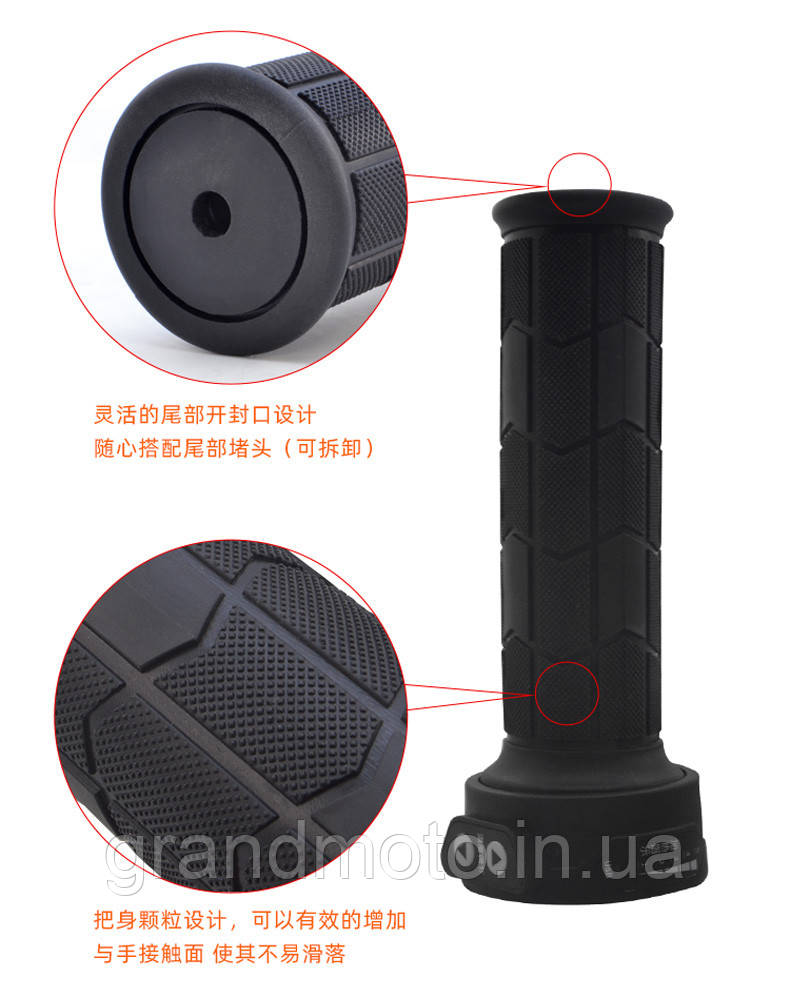 Ручки грипси з підігрівом і USB 2A для мотоцикла MOZU (топ якість)
