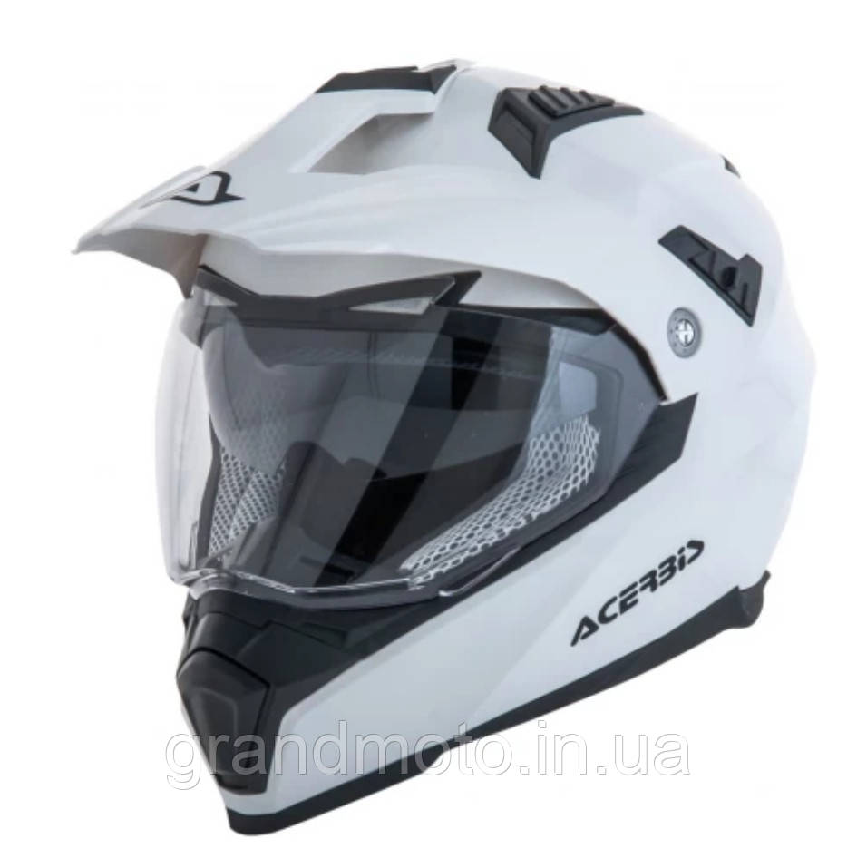 Шолом для мотоцикла Acerbis flip FS-606 white ендуро, квадроцикл. Розмір XS