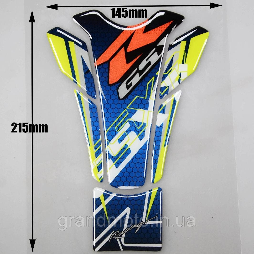 Наклейка на бак мотоцикла силіконова RB  Suzuki GSXR