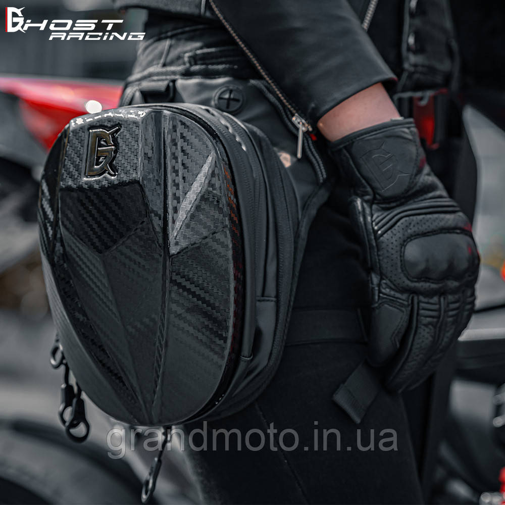 Сумка на стегно для мотоцикліста Ghost carbon PC