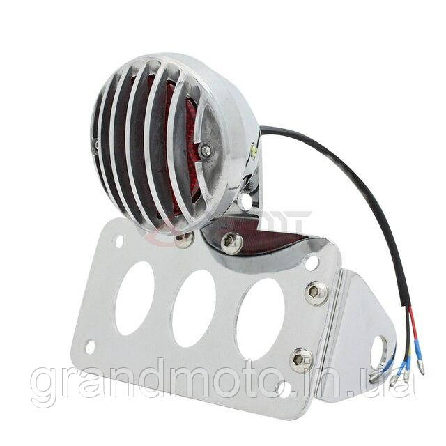 Кастомний стоп сигнал для мотоцикла Grill Chrome mod2