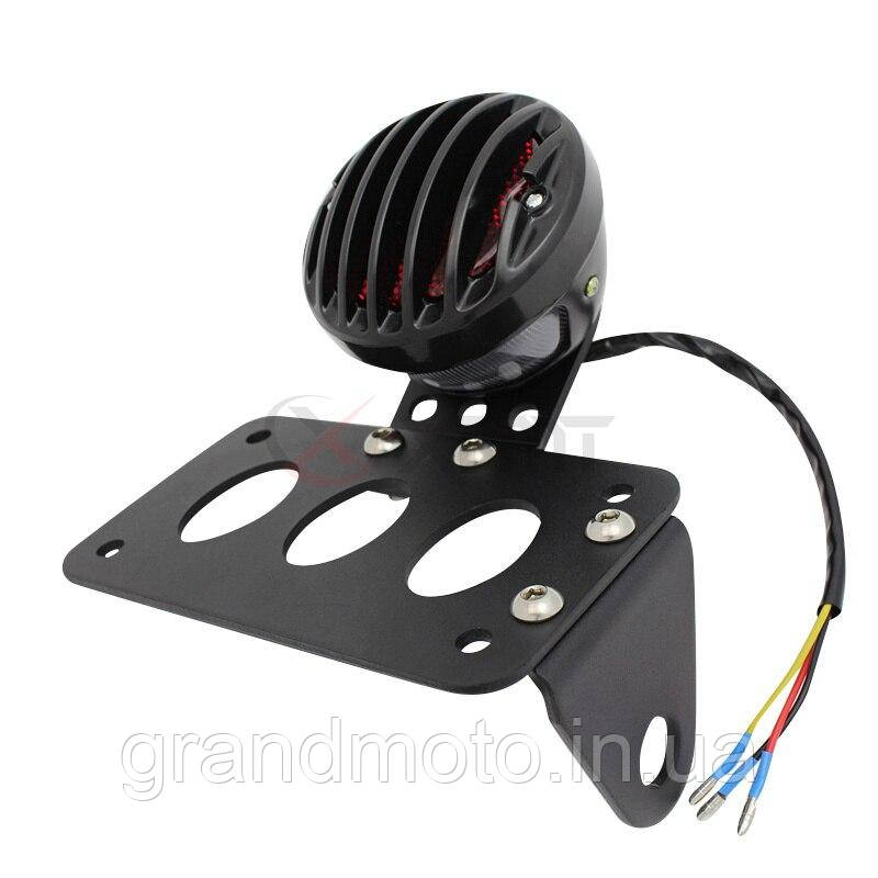 Кастомний стоп сигнал для мотоцикла Grill black mod2