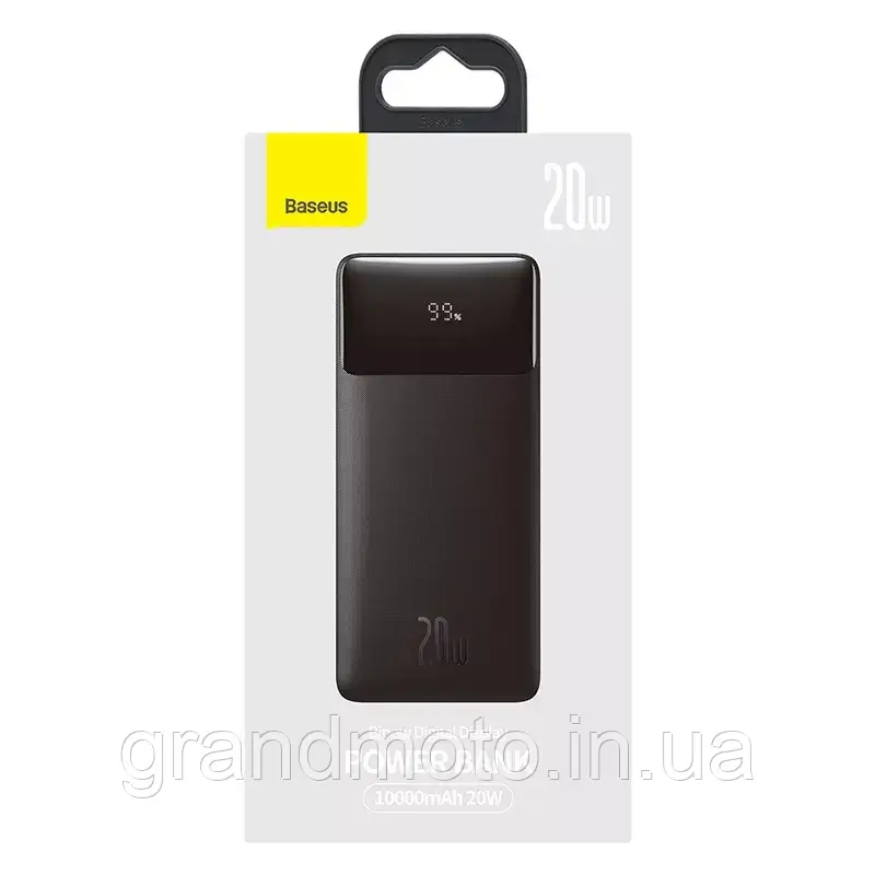 Павербанк Baseus Bipow 20 Вт Цифровий дисплей 10000 мА·год Power Bank