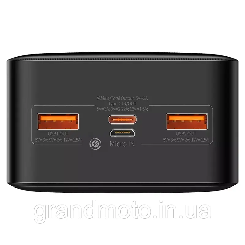 Павербанк Baseus Bipow 20 Вт Цифровий дисплей 30000 мА·год Power Bank