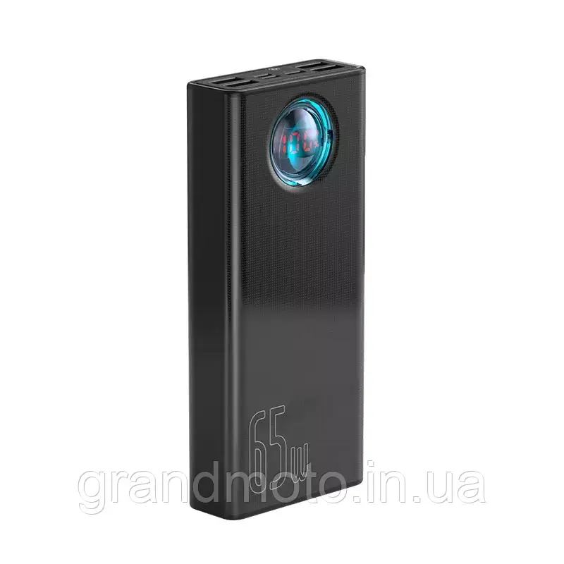 Потужний Power Bank Baseus 65 Вт 30000 мА·год PD Quick Charge FCP SCP павербанк для ноутбука роутера