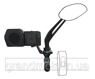 Потужна якісна 12v — Usb зарядка для мотоцикла QC3.0 3.4 A з градусником і вольтметром