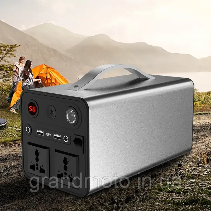 Портативна зарядна електростанція 333 Вт.ч 300 W 220v 90000mah павербанк сонячна станція OKD-300-2