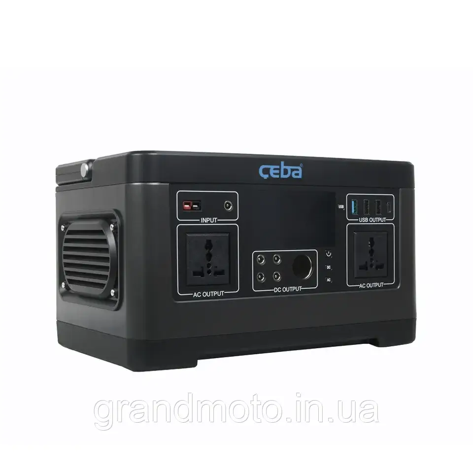 Портативна зарядна електростанція CEBA Power Station 500 W 520вт.год LiFePo4