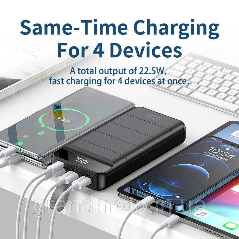 Павербанк Remax 22,5 Вт 30000 мА·год Power Bank RPP-183