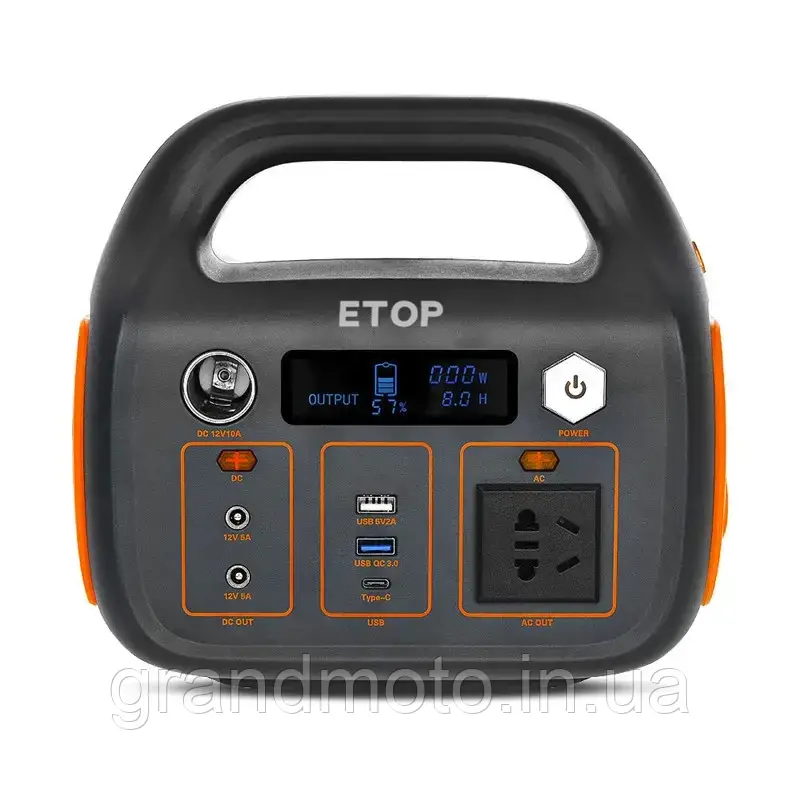 Портативна зарядна електростанція Etop 320wh 300w чистий синус