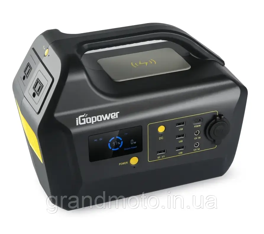 Портативна зарядна електростанція 230v Igopower GE500 540wh 500w чистий синус