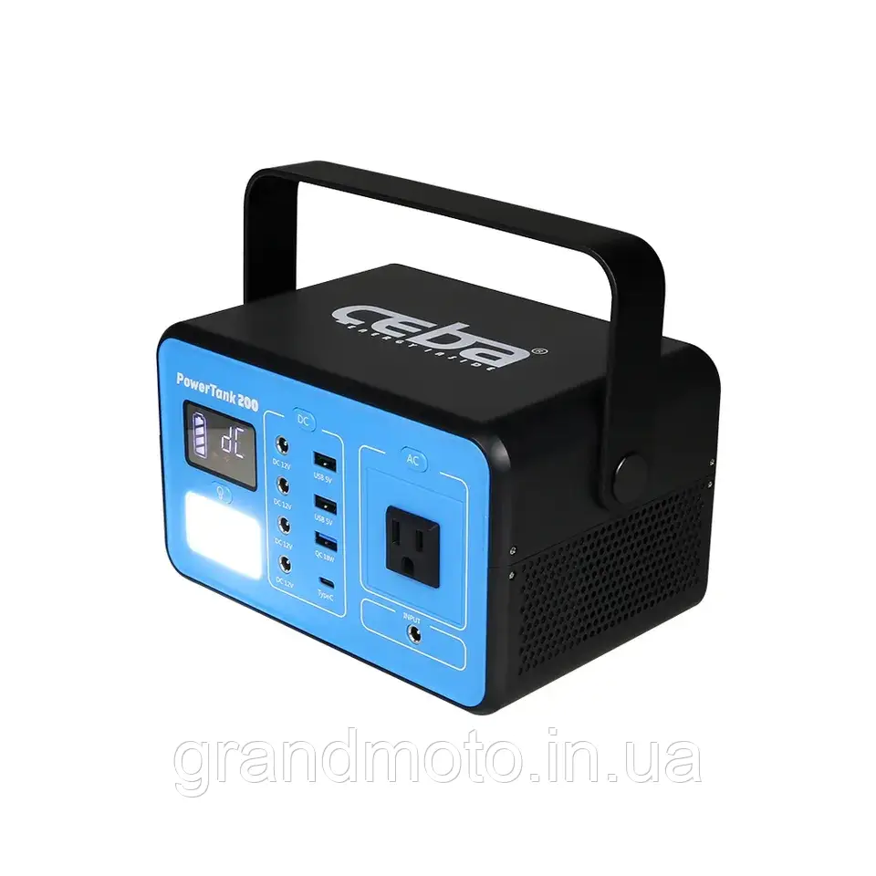 Портативна зарядна електростанція 230v CEBA 200w 222вт.ч