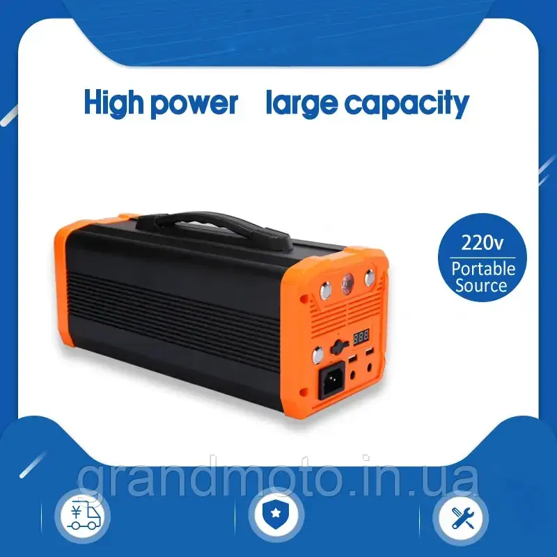 Портативна зарядна електростанція LiFePo4 400 W 115200mAh 220v