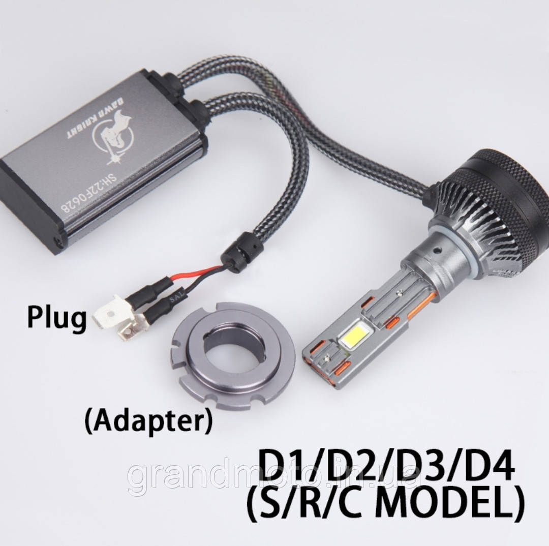 Потужна світлодіодна лампа для мотоцикла/автомобіля Led 70w H4 Dawnking K5C