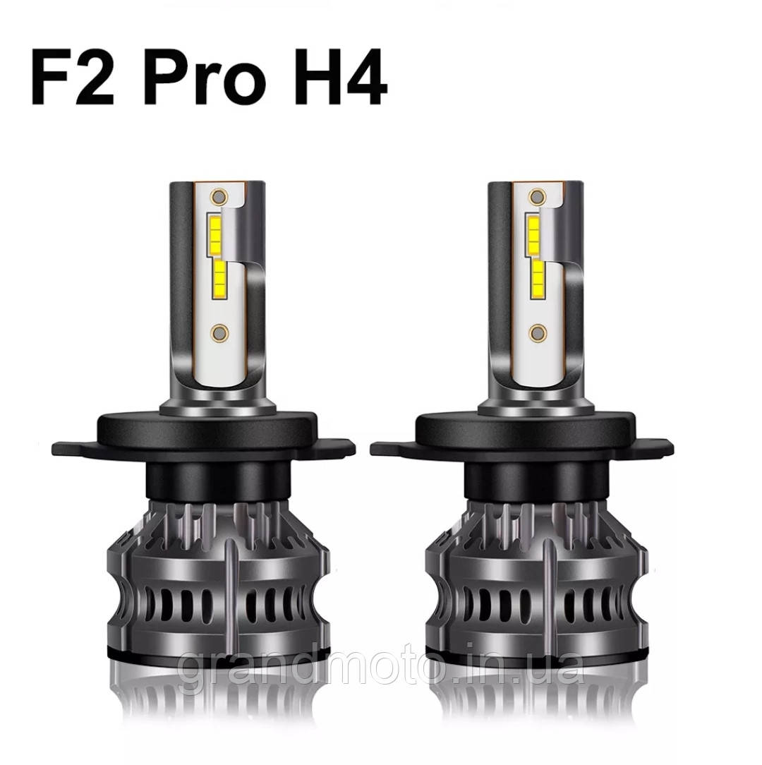 Потужна світлодіодна лампа для мотоцикла/автомобіля Led 60 W H4 YHKOMS F2 Pro