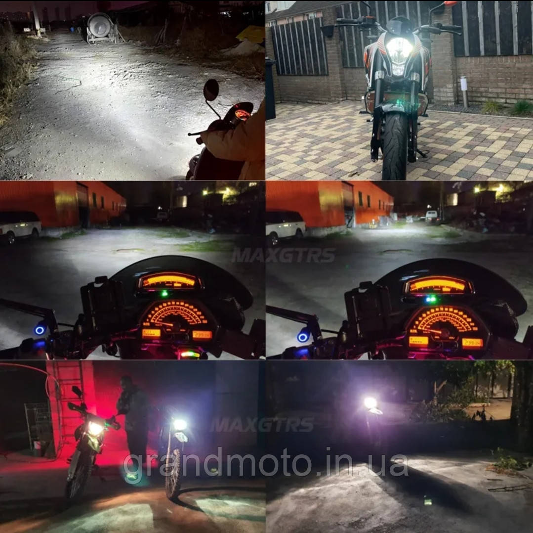 Світлодіодна лампа для мотоцикла/автомобіля Led 40w 9-80v H4 MAXGTRS