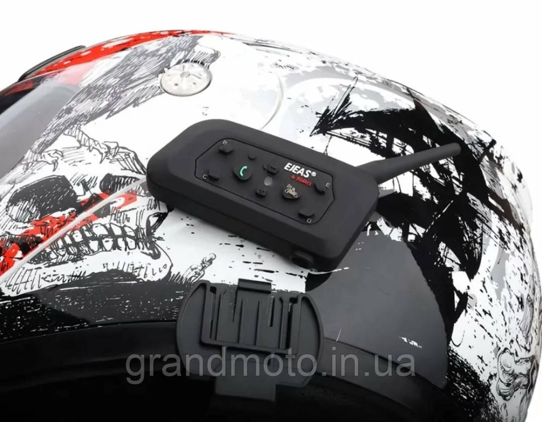 Мото Bluetooth-інтерком EJEAS V6 Pro 1200m