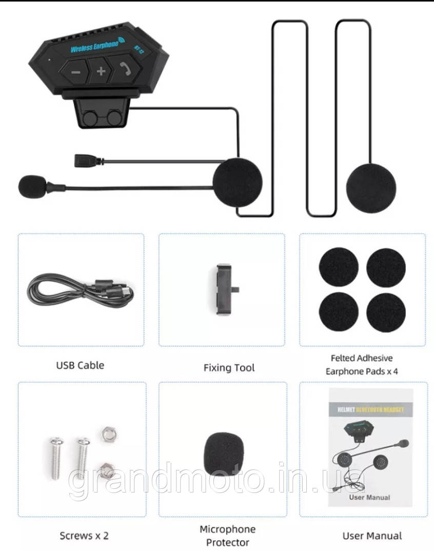 Мото Bluetooth 5.0 гарнитура Hands Free 10m