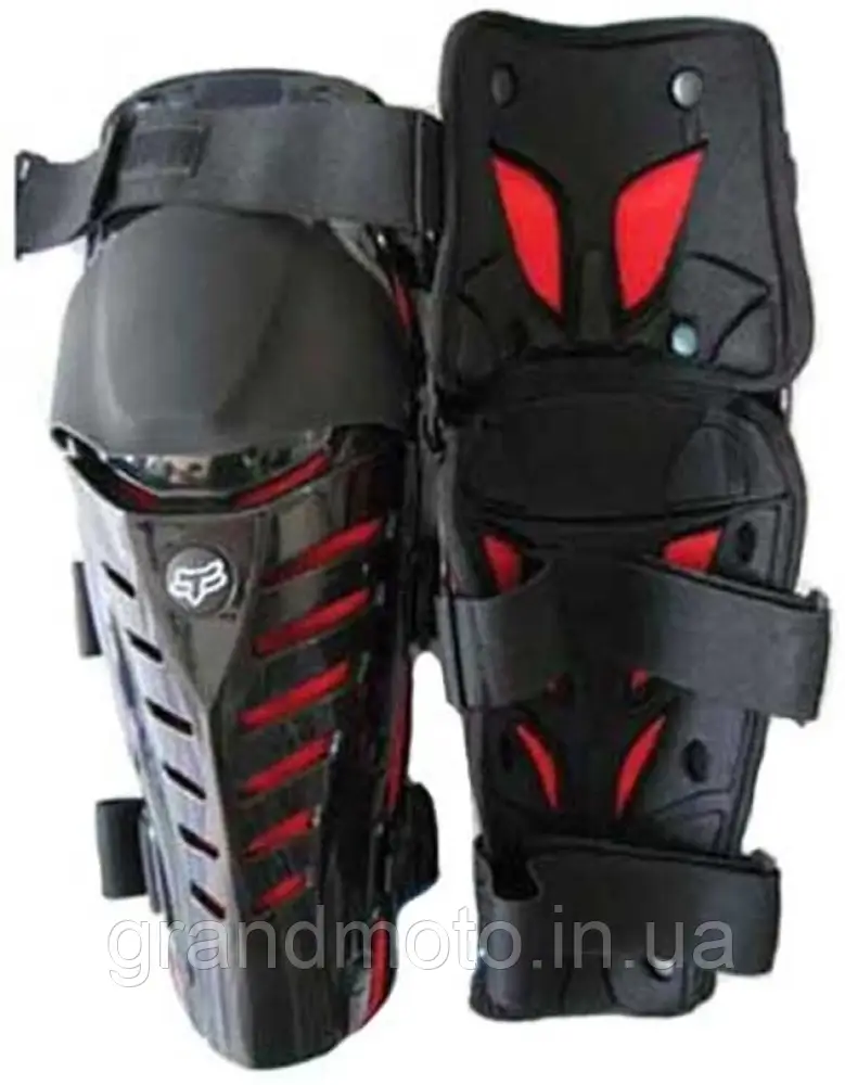 Шарнірні мотоколінники FOX raptor Red