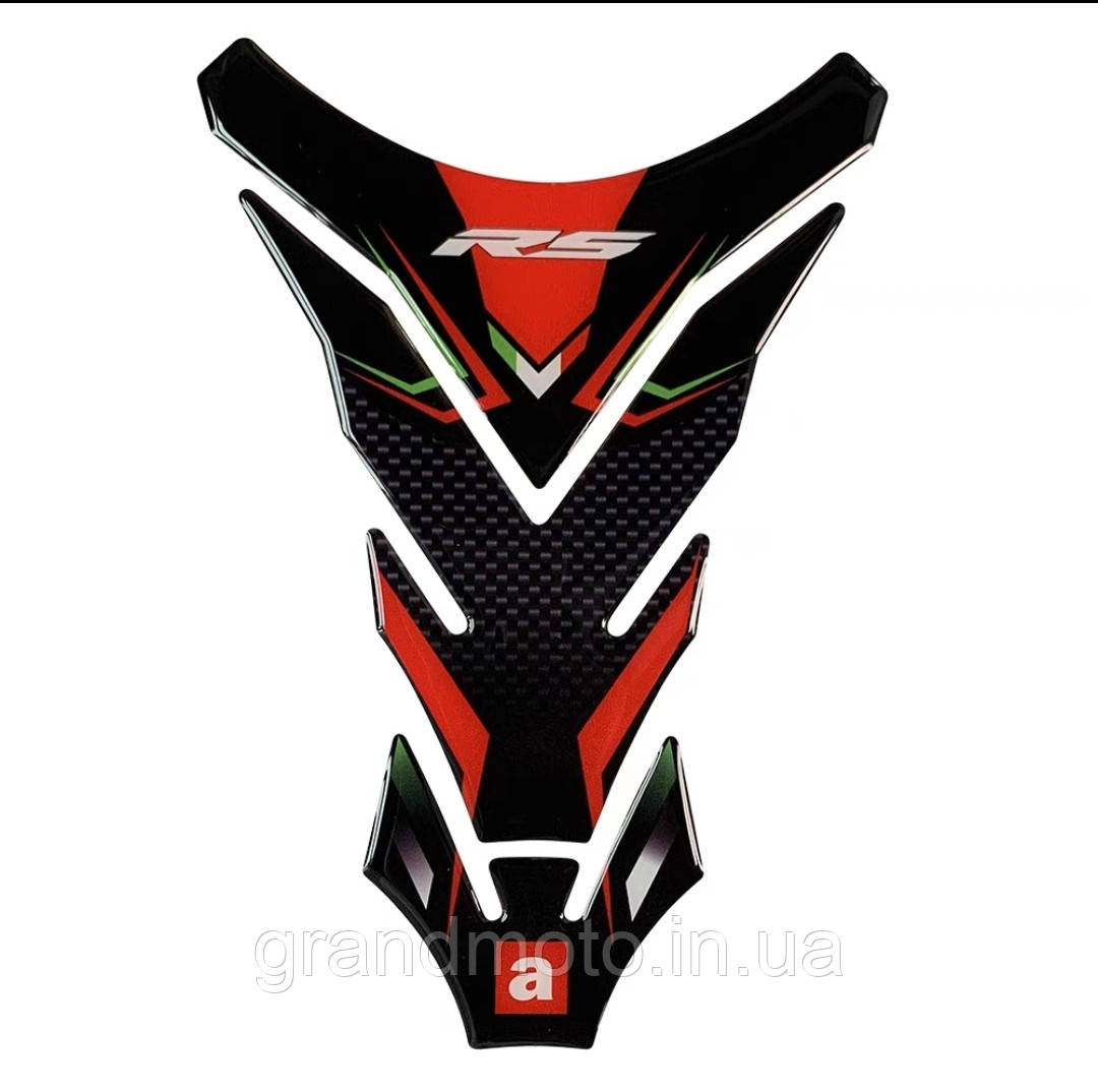 Наклейка на бак мотоцикла силіконова Aprilia HK