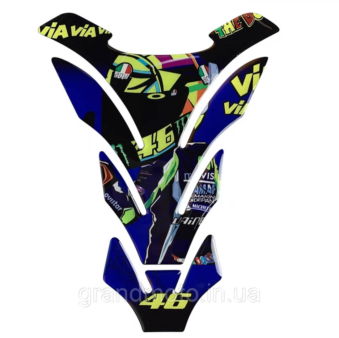 Наклейка на бак мотоцикла VR46 Valentino Rossi HK