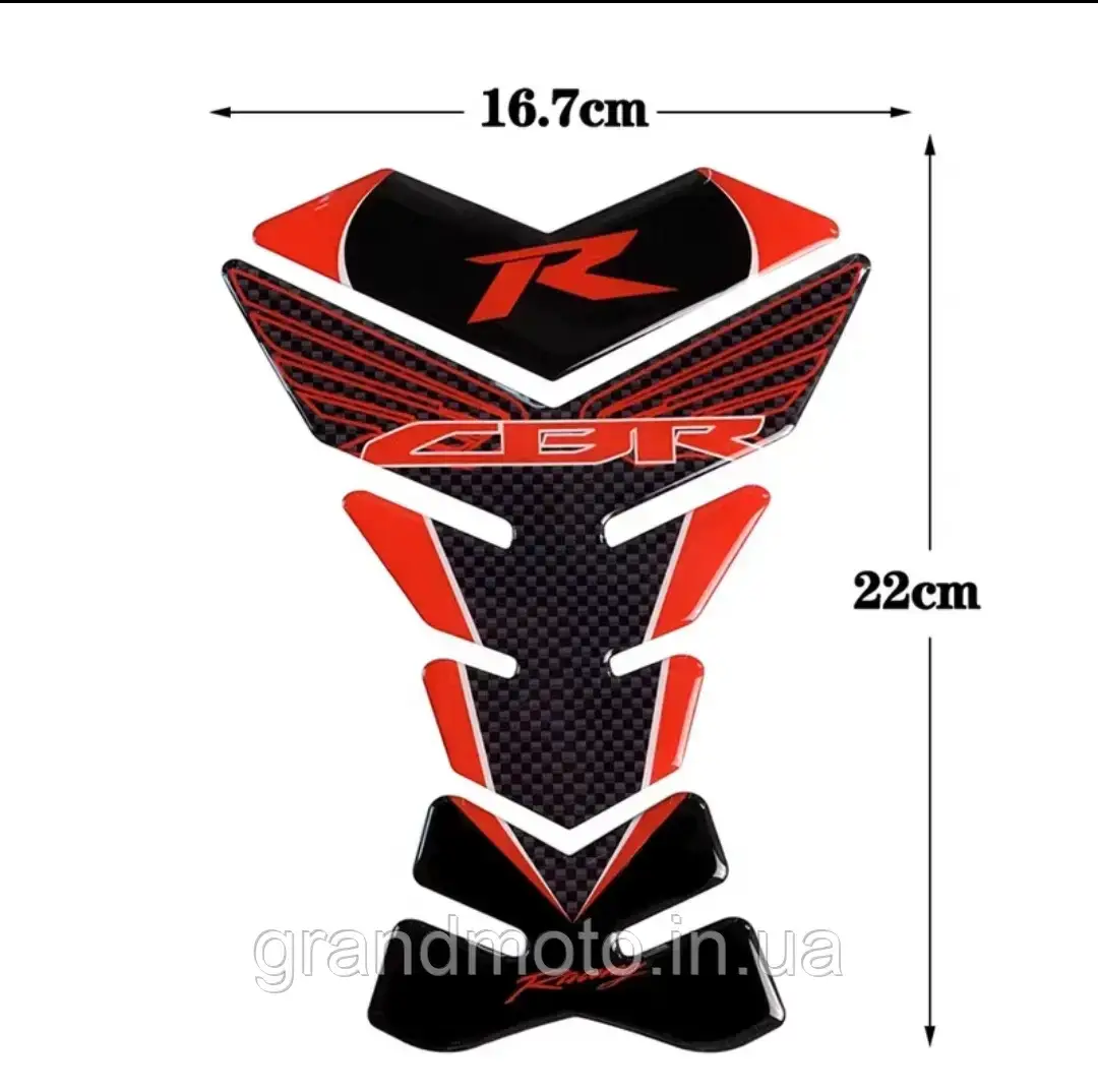 Наклейка на бак Honda CBR, VFR, CB, NC та ін HK 001 CBR красный