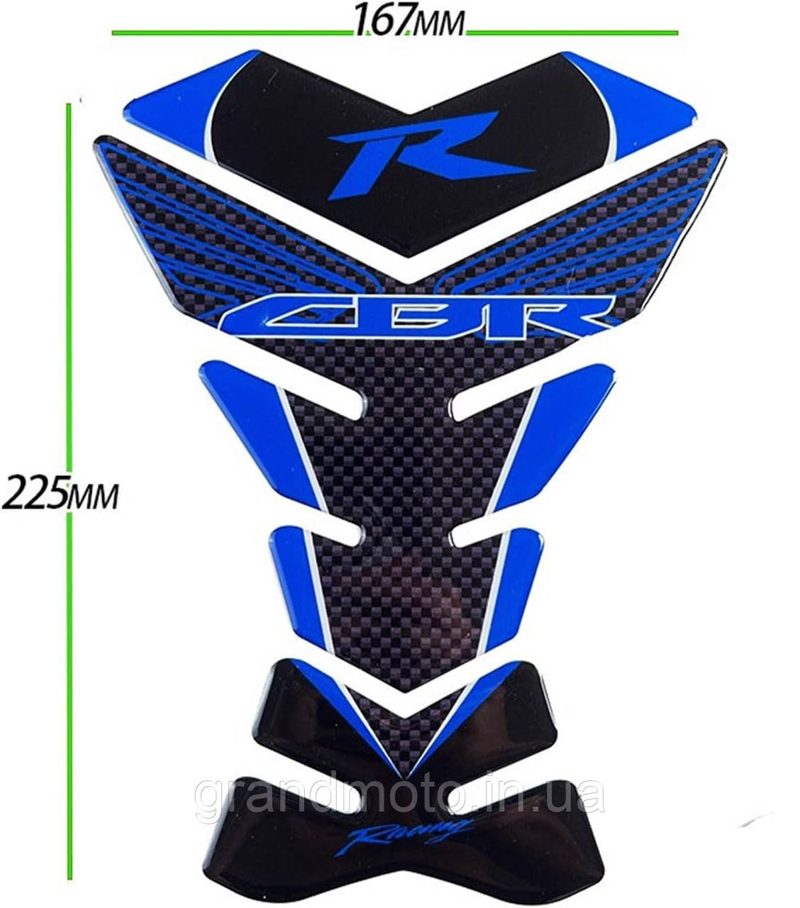 Наклейка на бак Honda CBR, VFR, CB, NC та ін HK 001 CBR серый