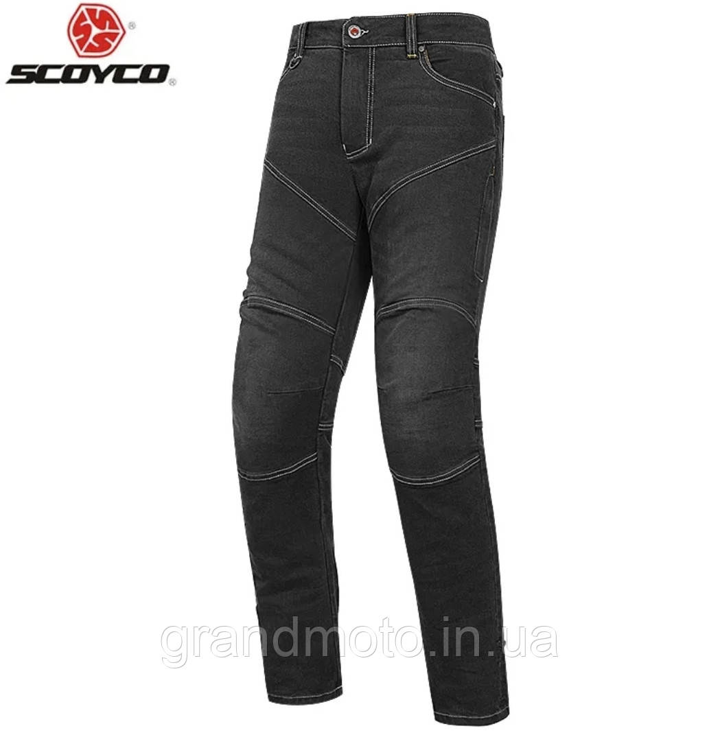 Мото джинси із захисними вставками Scoyco p075-2 Cordura