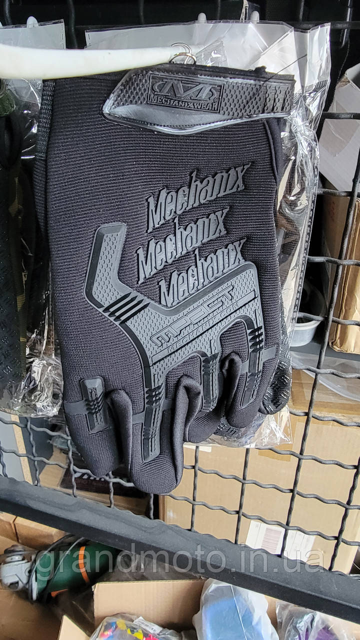 Мото тактичні рукавички Mechanix Impact M, Чорний
