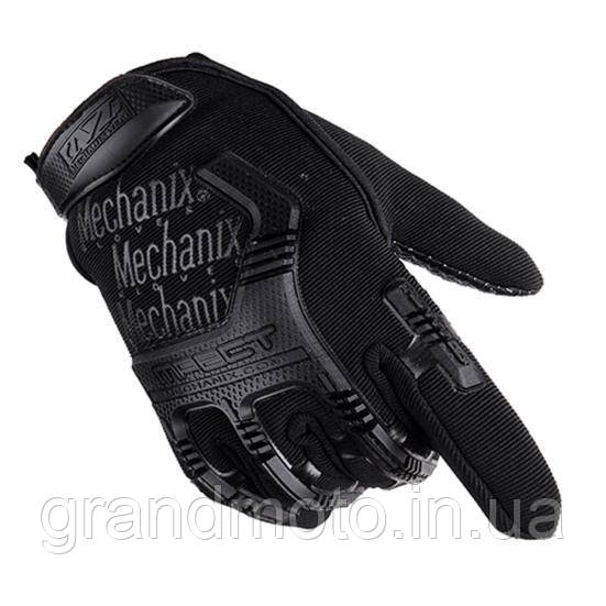 Мото тактичні рукавички Mechanix Impact L, Чорний