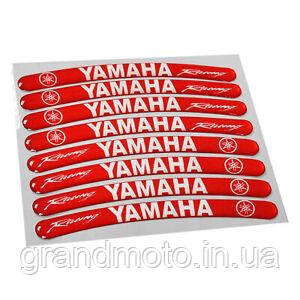 Наклейки на мото диски ободу силіконові 17-19" Yamaha Red