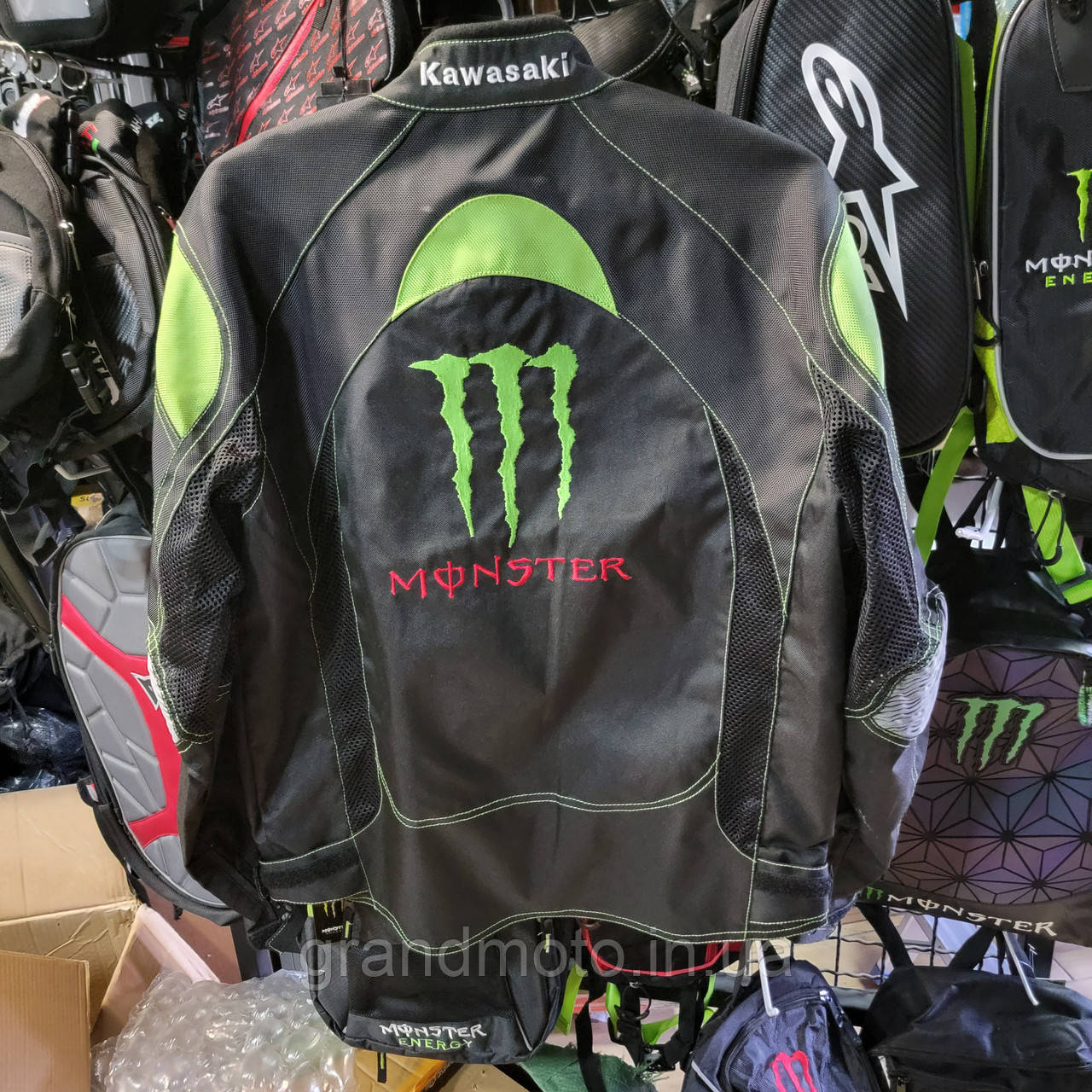 Мотокуртка текстильна Kawasaki із захистом