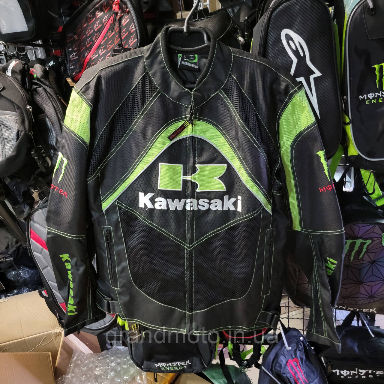 Мотокуртка текстильна Kawasaki із захистом XL