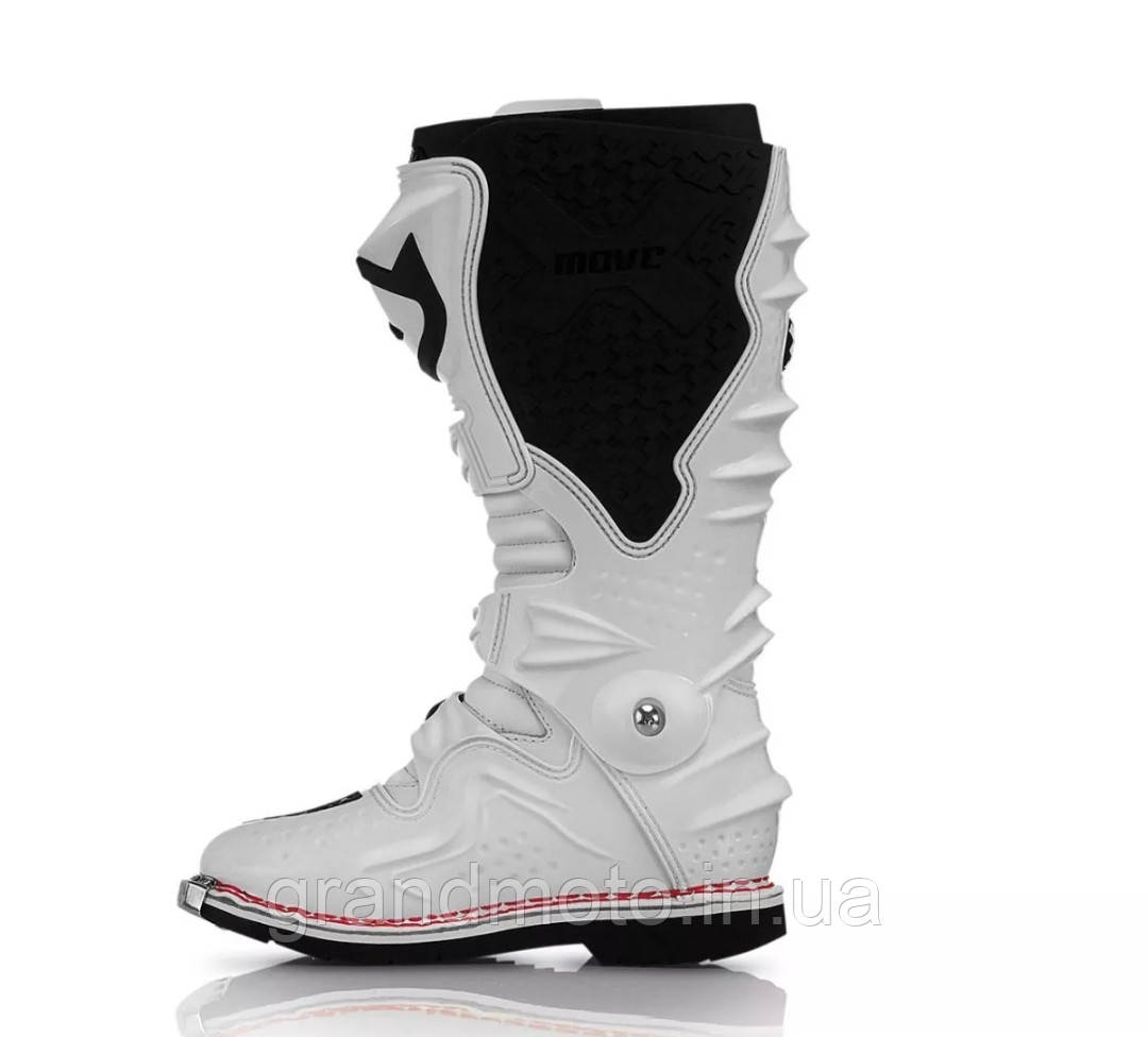 Кросові мото-боти ACERBIS X MOVE 2.0 BOOTS WHITE розмір 45