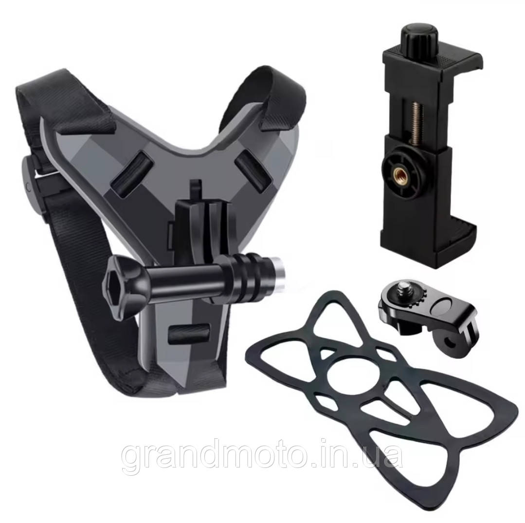 Кріплення телефона на шолом тримач GoPro на шолом мотоцикла кріплення телефона на підборіддя