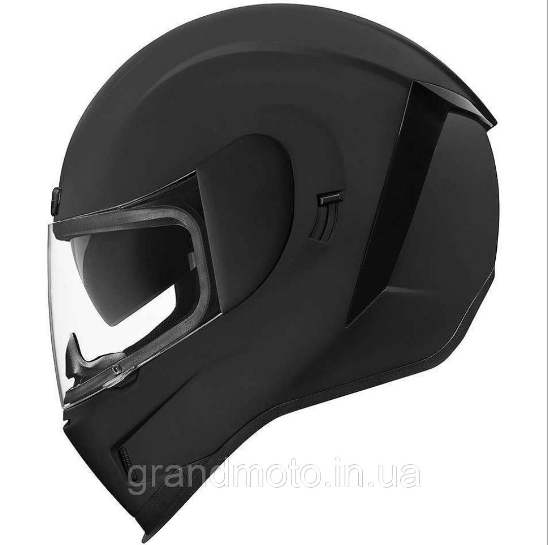 Мотошолом інтеграл Icon AIRFORM Solid Matte Black чорний матовий Розмір L