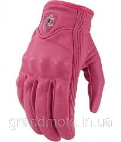 Жіночі моторукавиці icon pursuit pink