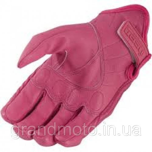 Жіночі моторукавиці icon pursuit pink